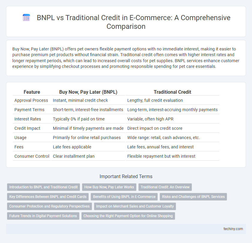 BNPL vs Traditional Credit in E-Commerce: A Comprehensive Comparison