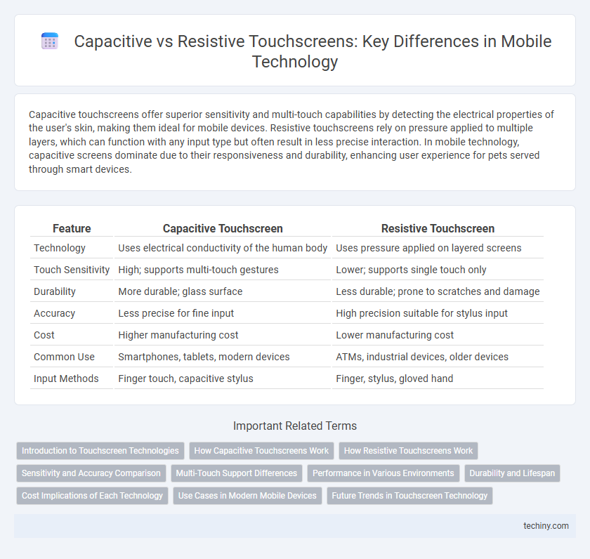 Capacitive vs Resistive Touchscreens: Key Differences in Mobile Technology