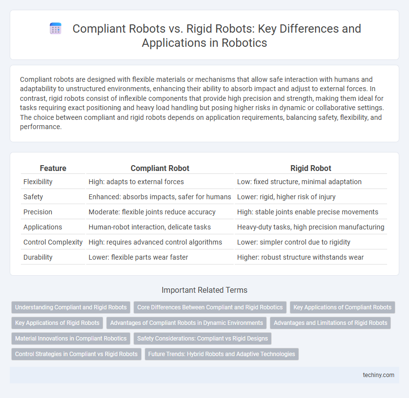 Compliant Robots vs. Rigid Robots: Key Differences and Applications in Robotics