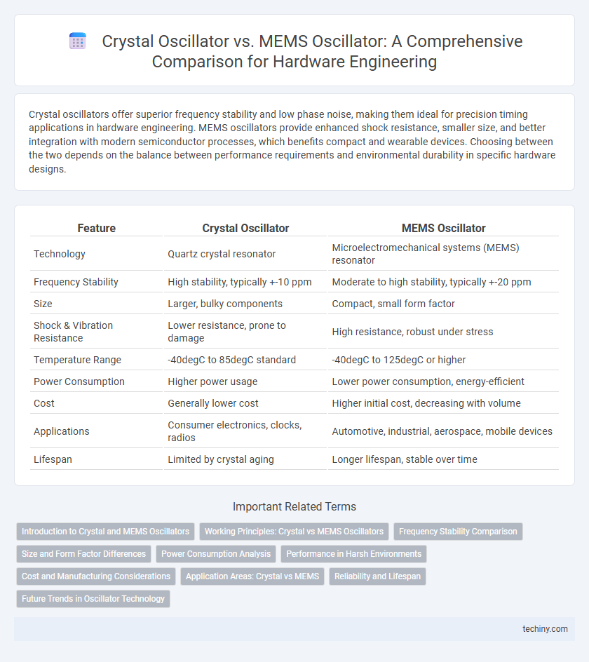 Crystal Oscillator vs. MEMS Oscillator: A Comprehensive Comparison for Hardware Engineering