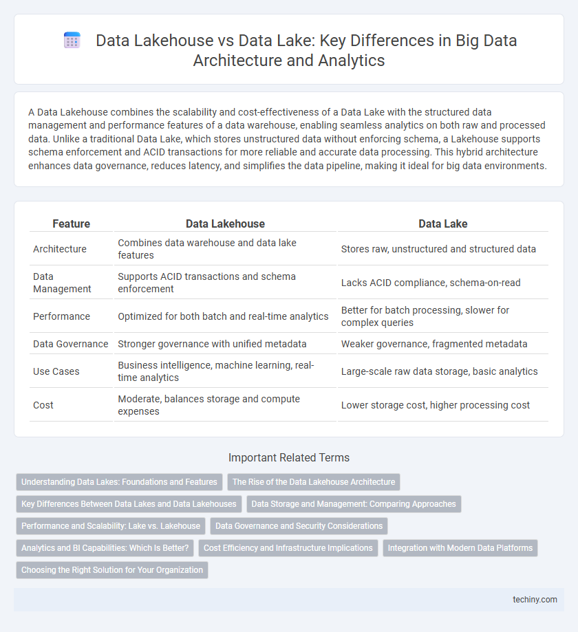 Data Lakehouse vs Data Lake: Key Differences in Big Data Architecture and Analytics