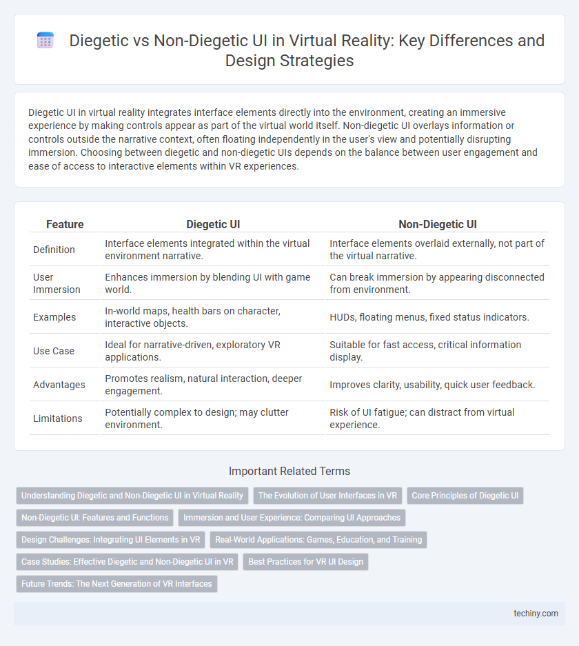 Diegetic vs Non-Diegetic UI in Virtual Reality: Key Differences and Design Strategies