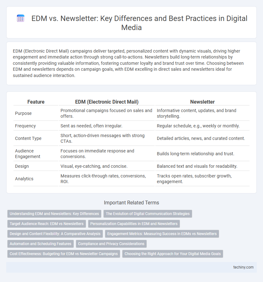 EDM vs. Newsletter: Key Differences and Best Practices in Digital Media