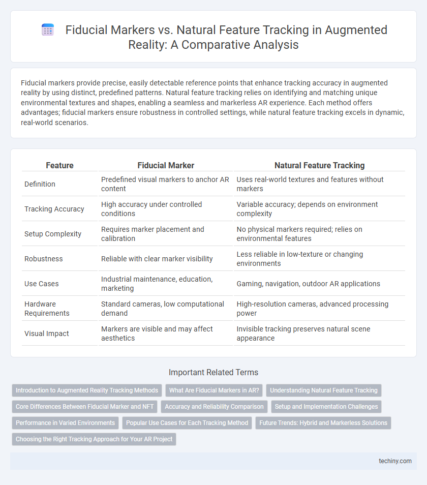 Fiducial Markers vs. Natural Feature Tracking in Augmented Reality: A Comparative Analysis
