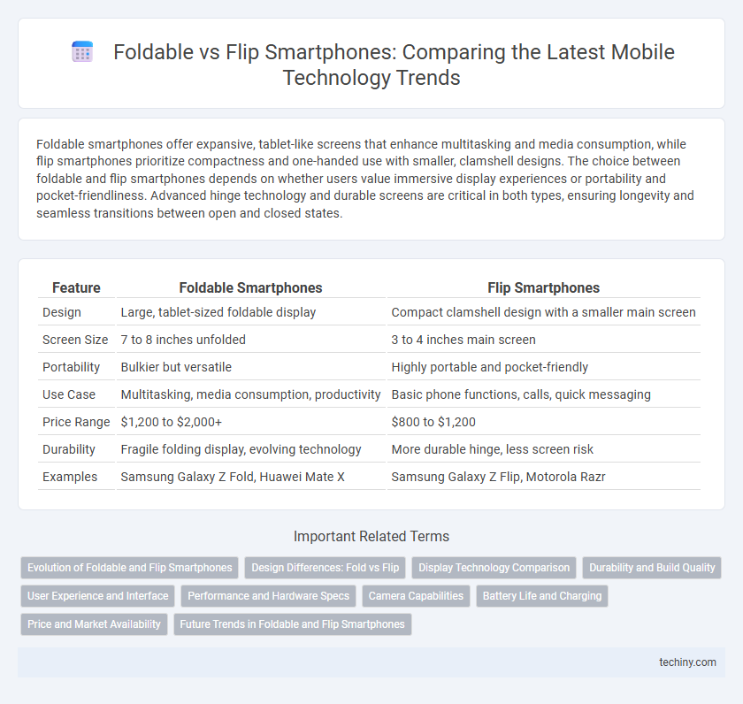 Foldable vs Flip Smartphones: Comparing the Latest Mobile Technology Trends