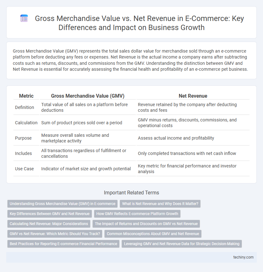 Gross Merchandise Value vs. Net Revenue in E-Commerce: Key Differences and Impact on Business Growth