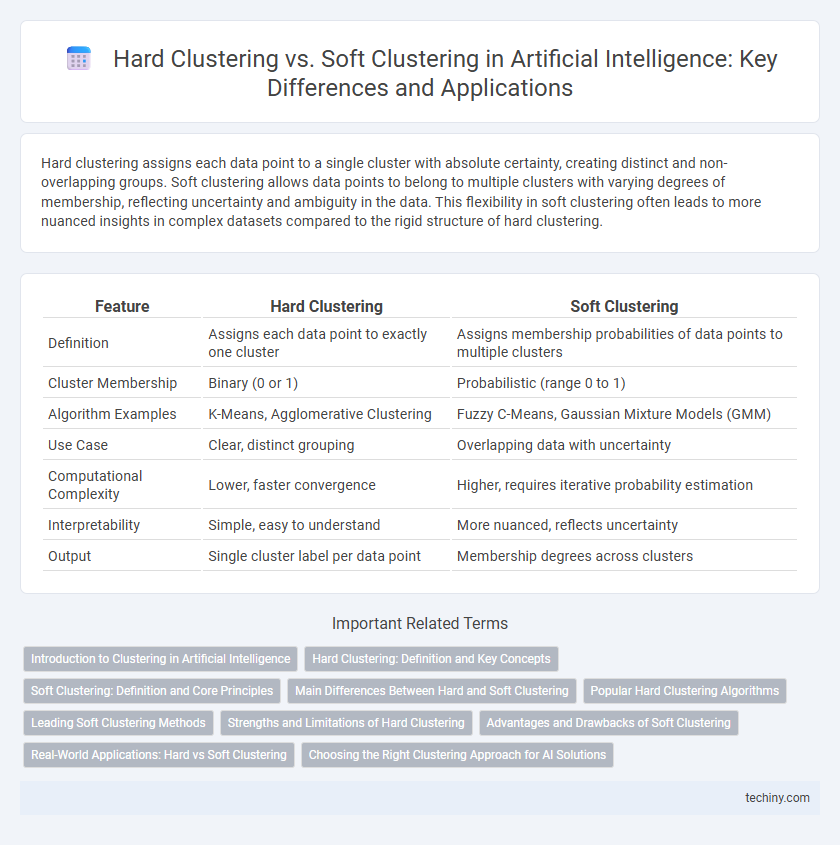 Hard Clustering vs. Soft Clustering in Artificial Intelligence: Key Differences and Applications