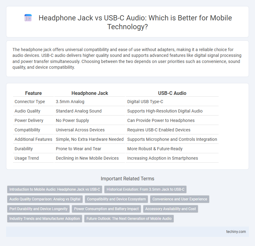 Headphone Jack vs USB-C Audio: Which is Better for Mobile Technology?