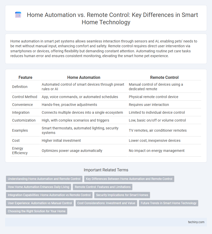 Home Automation vs. Remote Control: Key Differences in Smart Home Technology