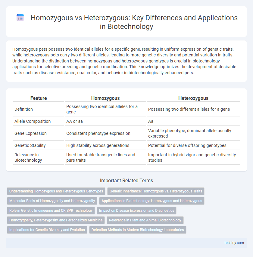 Homozygous vs Heterozygous: Key Differences and Applications in Biotechnology