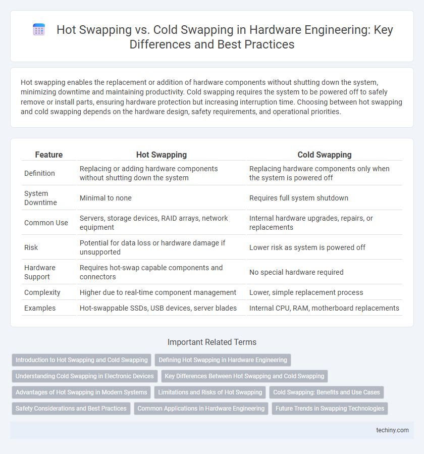 Hot Swapping vs. Cold Swapping in Hardware Engineering: Key Differences and Best Practices