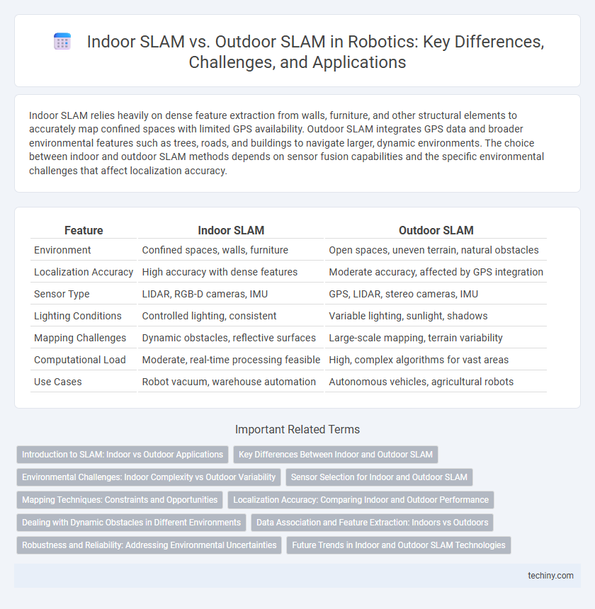 Indoor SLAM vs. Outdoor SLAM in Robotics: Key Differences, Challenges, and Applications