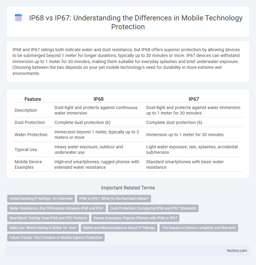 IP68 vs IP67: Understanding the Differences in Mobile Technology Protection
