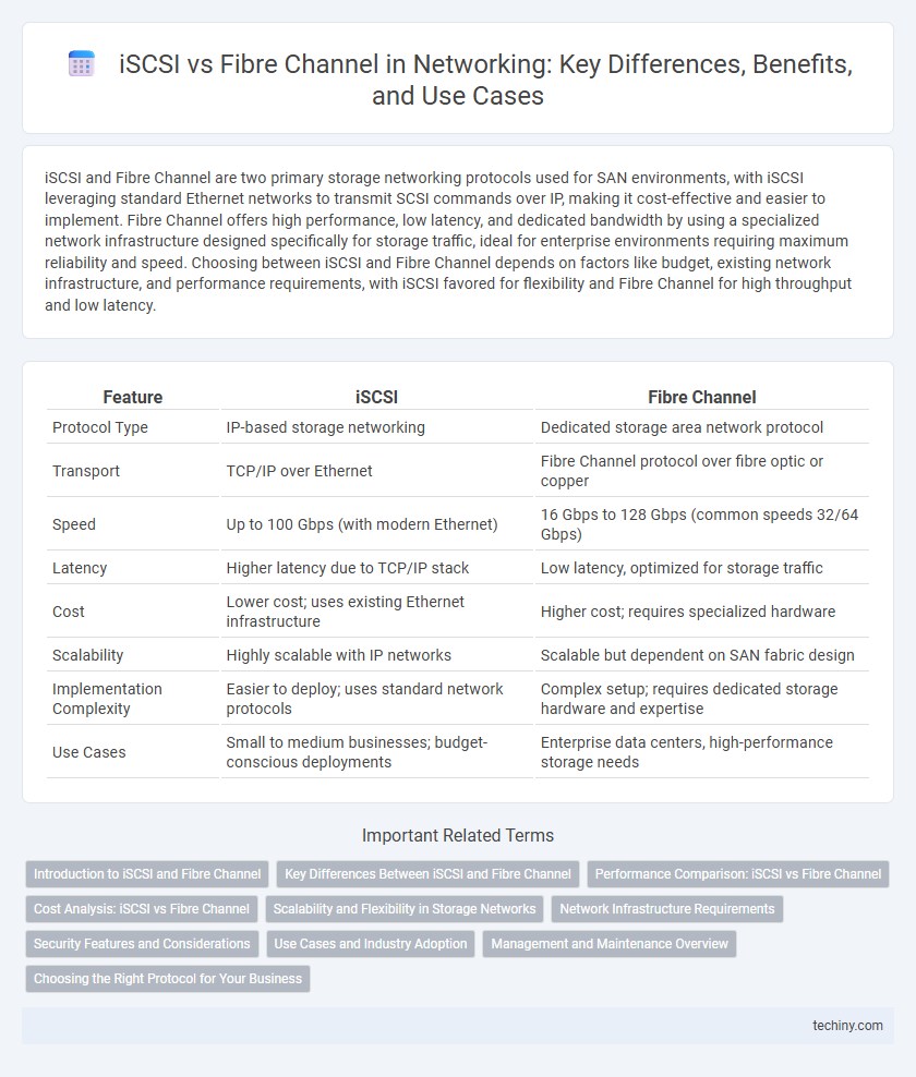 iSCSI vs Fibre Channel in Networking: Key Differences, Benefits, and Use Cases