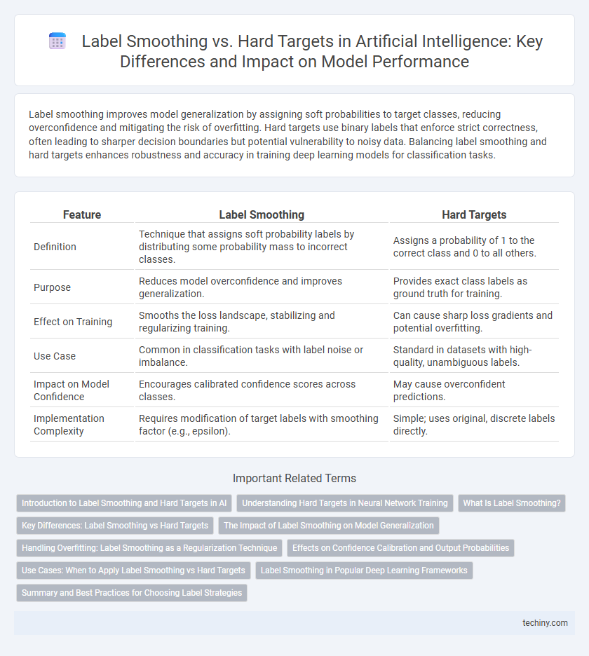 Label Smoothing vs. Hard Targets in Artificial Intelligence: Key Differences and Impact on Model Performance