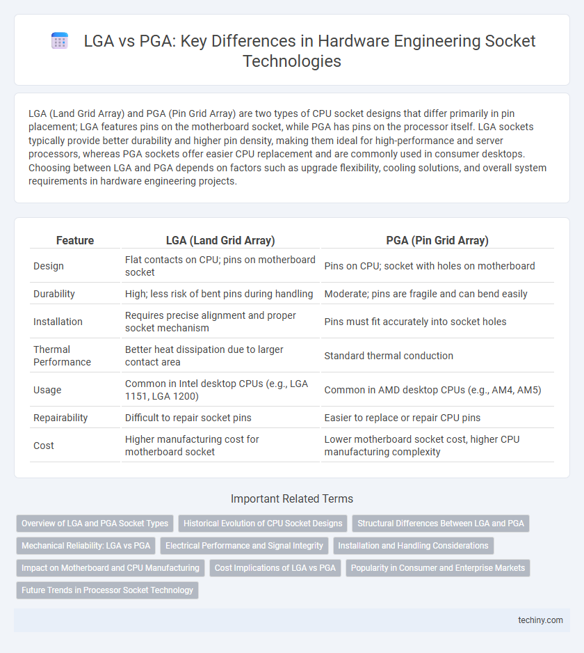 LGA vs PGA: Key Differences in Hardware Engineering Socket Technologies