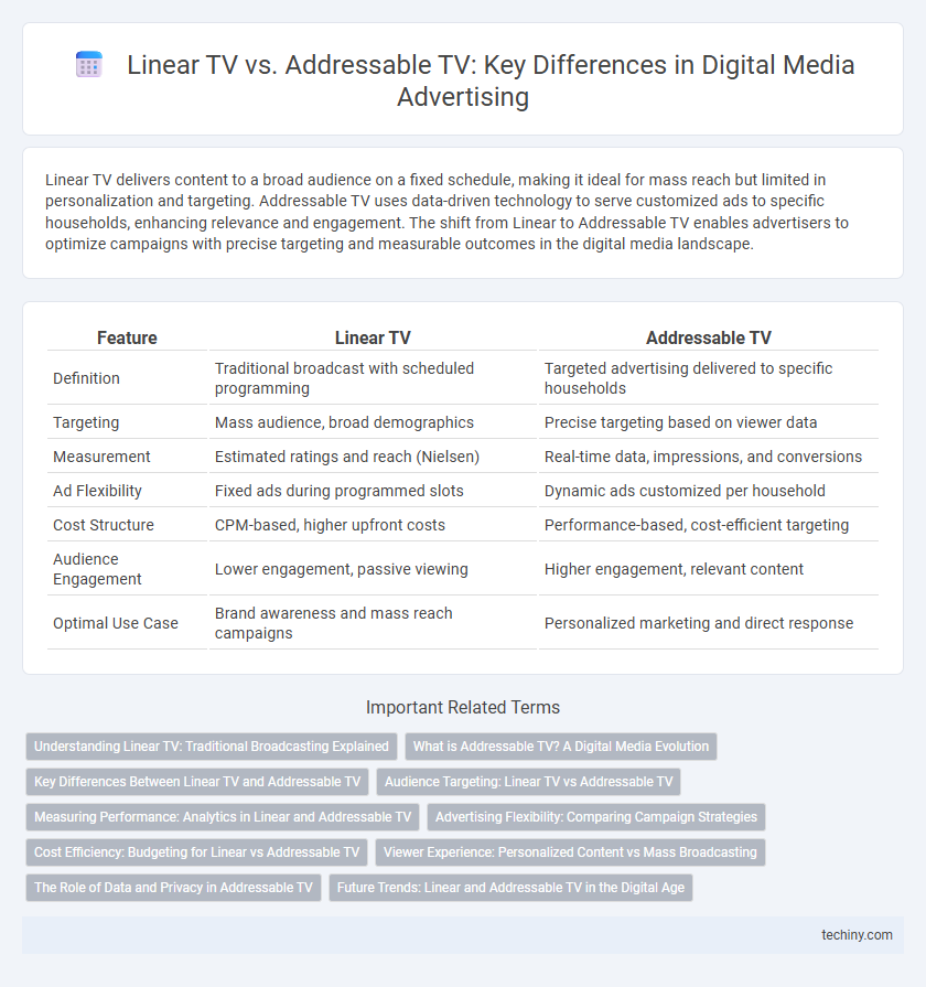 Linear TV vs. Addressable TV: Key Differences in Digital Media Advertising