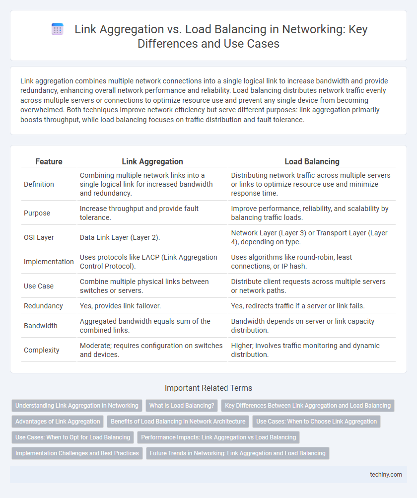Link Aggregation vs. Load Balancing in Networking: Key Differences and Use Cases