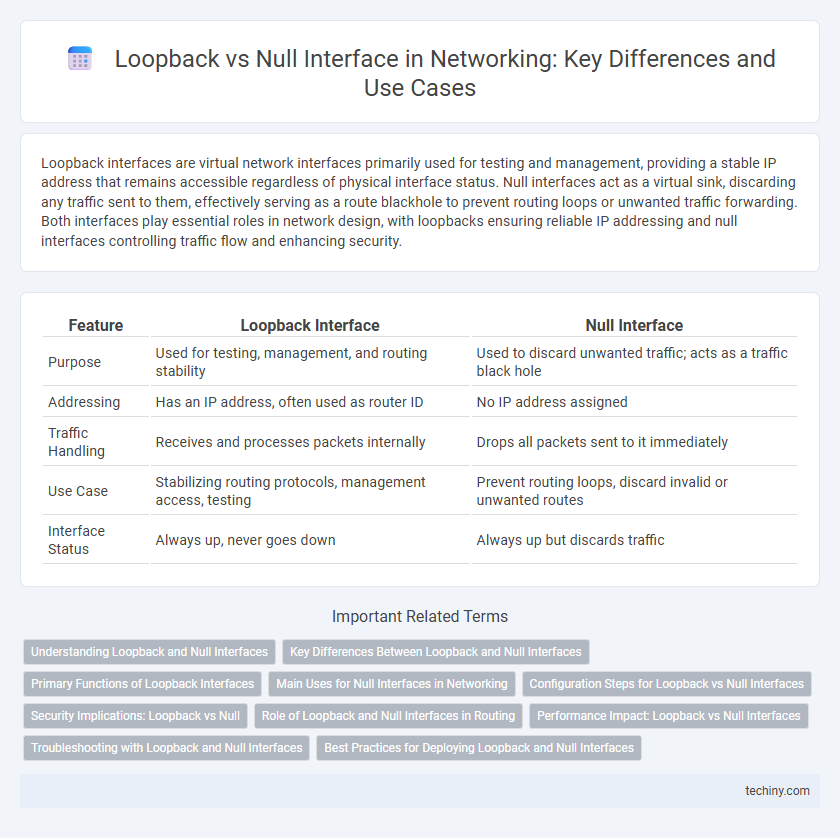 Loopback vs Null Interface in Networking: Key Differences and Use Cases