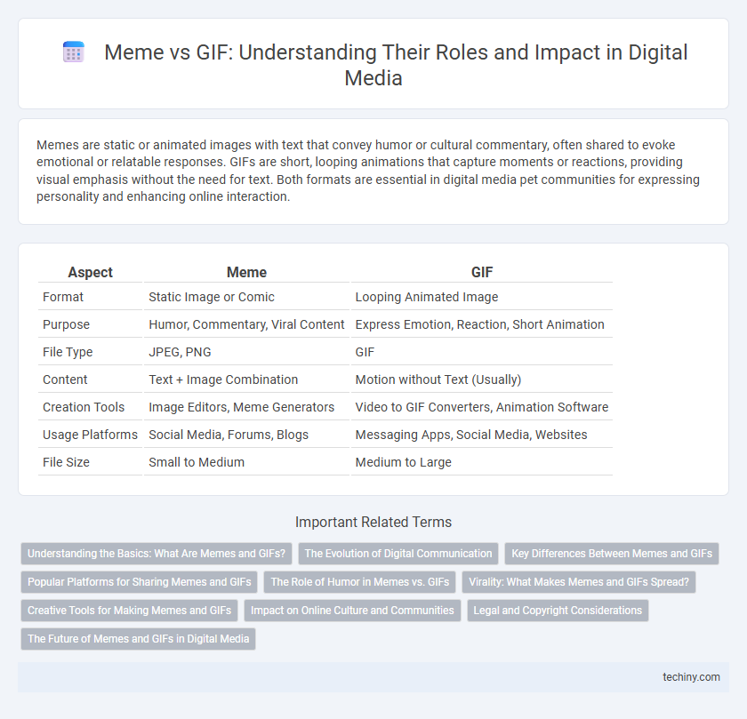 Meme vs GIF: Understanding Their Roles and Impact in Digital Media