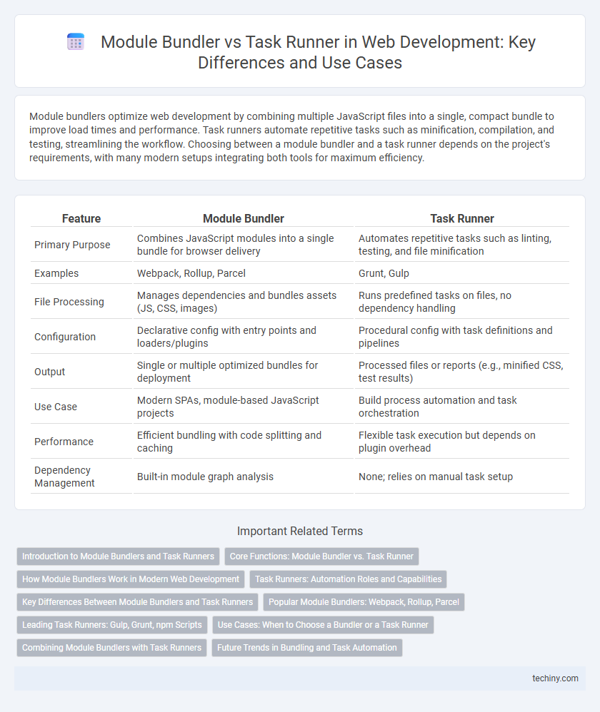 Module Bundler vs Task Runner in Web Development: Key Differences and Use Cases