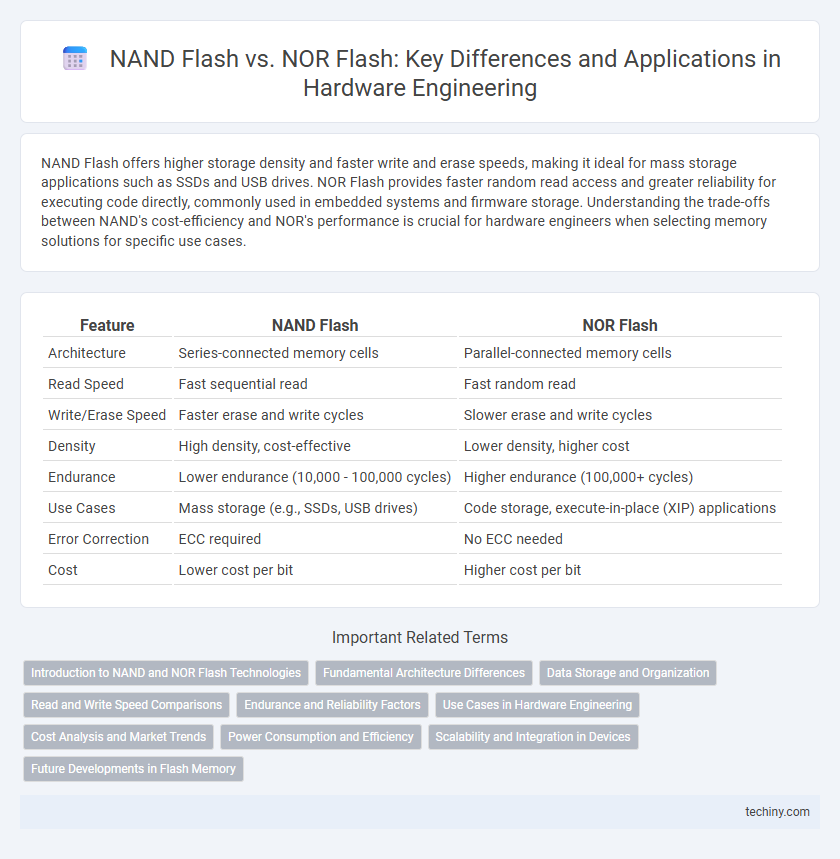 NAND Flash vs. NOR Flash: Key Differences and Applications in Hardware Engineering