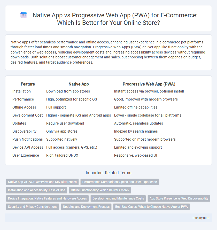 Native App vs Progressive Web App (PWA) for E-Commerce: Which Is Better for Your Online Store?