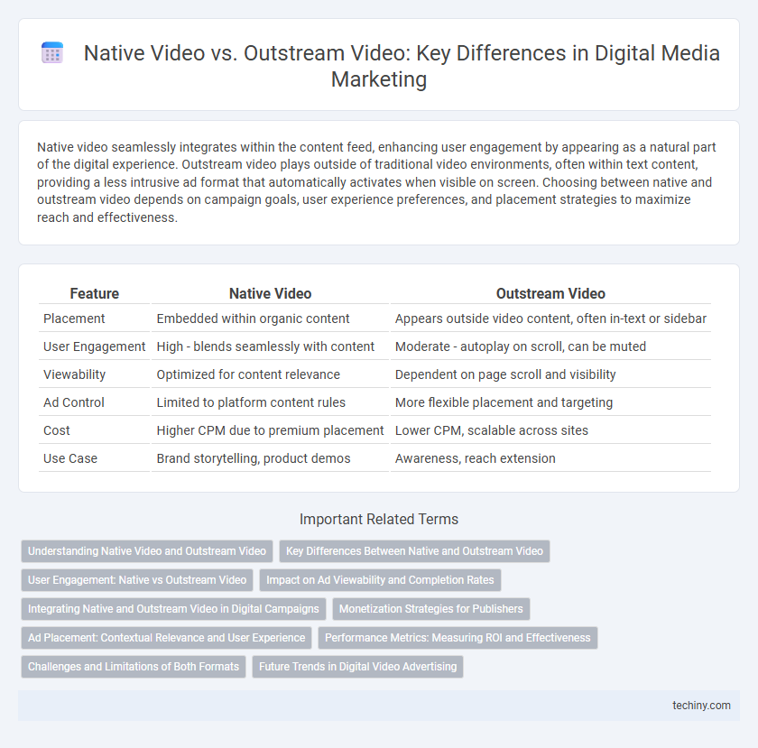 Native Video vs. Outstream Video: Key Differences in Digital Media Marketing