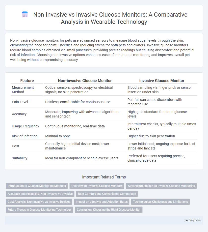 Non-Invasive vs Invasive Glucose Monitors: A Comparative Analysis in Wearable Technology