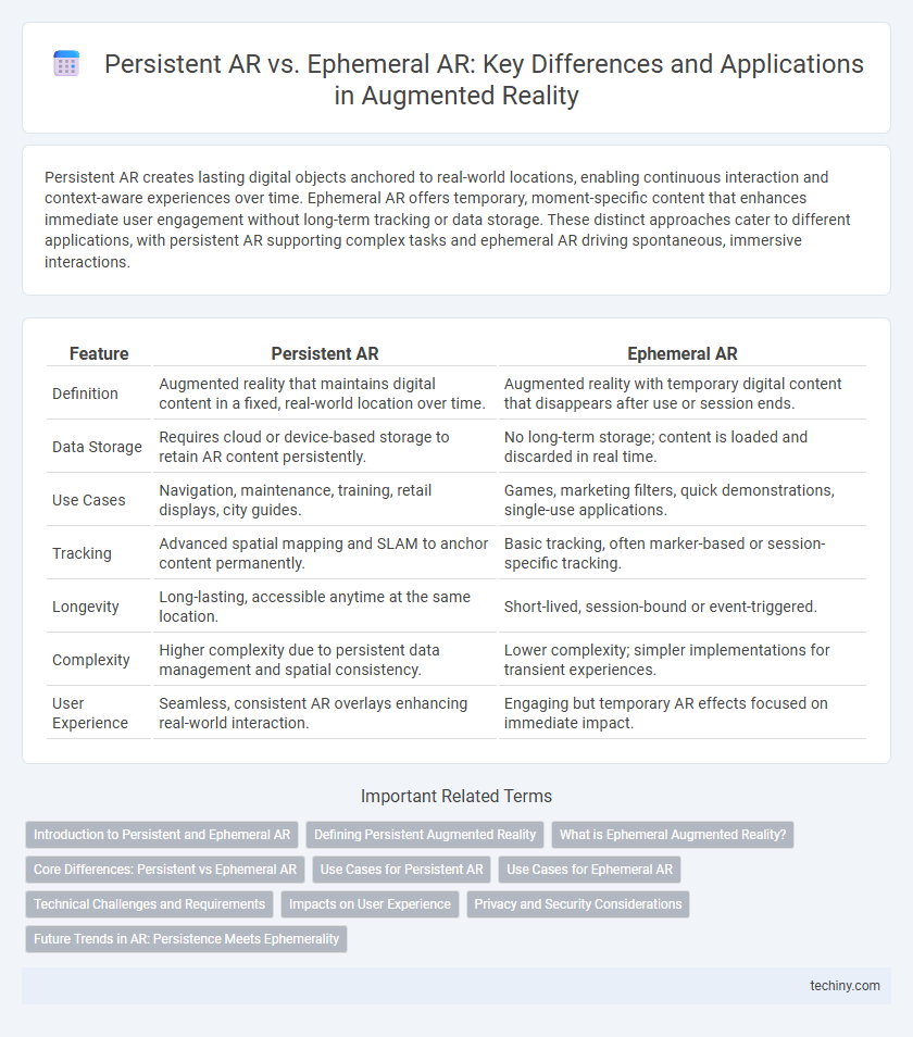 Persistent AR vs. Ephemeral AR: Key Differences and Applications in Augmented Reality