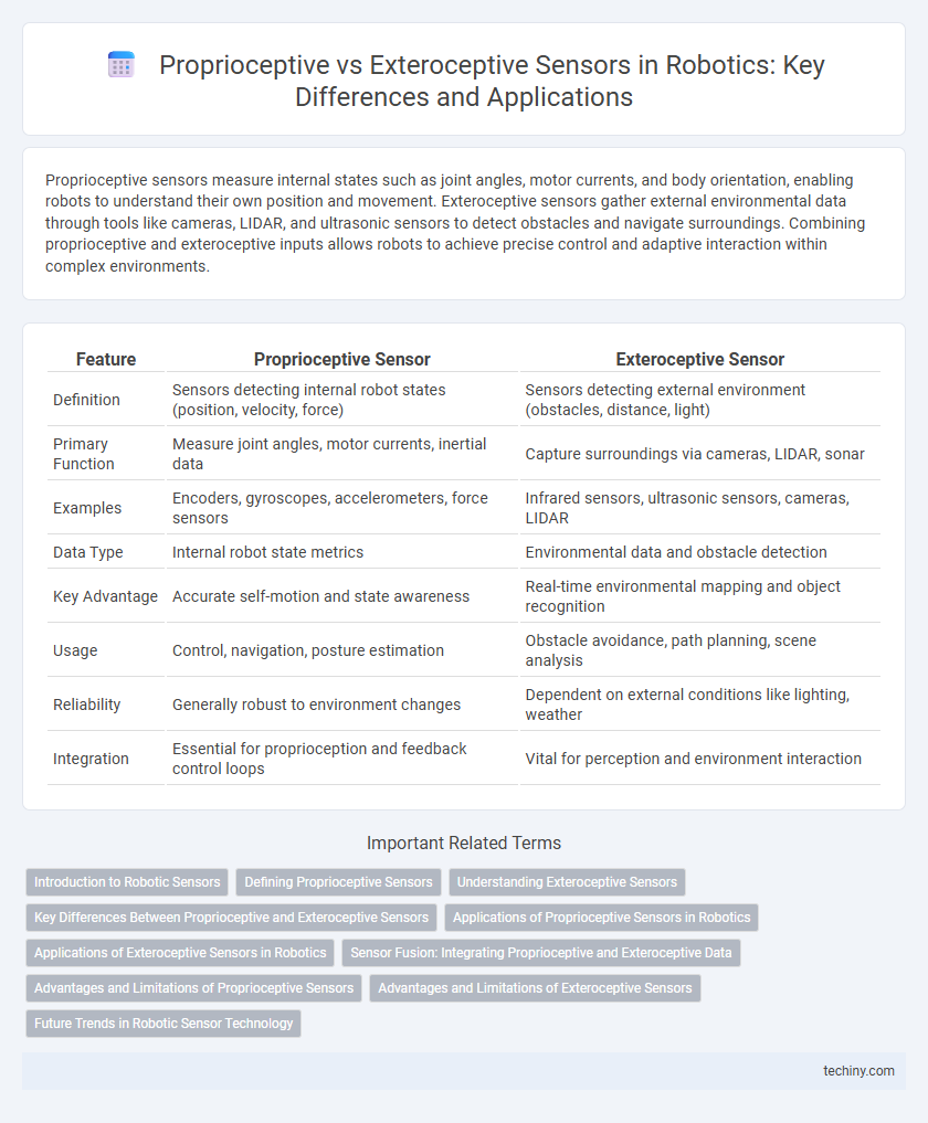 Proprioceptive vs Exteroceptive Sensors in Robotics: Key Differences and Applications