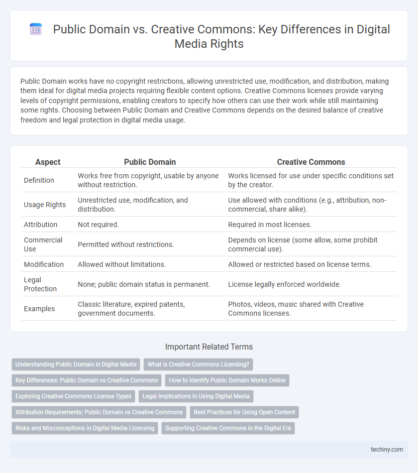 Public Domain vs. Creative Commons: Key Differences in Digital Media Rights