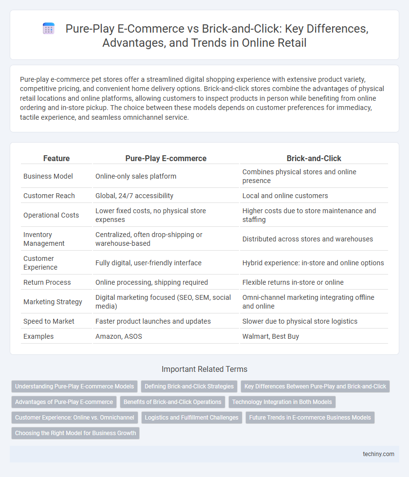 Pure-Play E-Commerce vs Brick-and-Click: Key Differences, Advantages, and Trends in Online Retail
