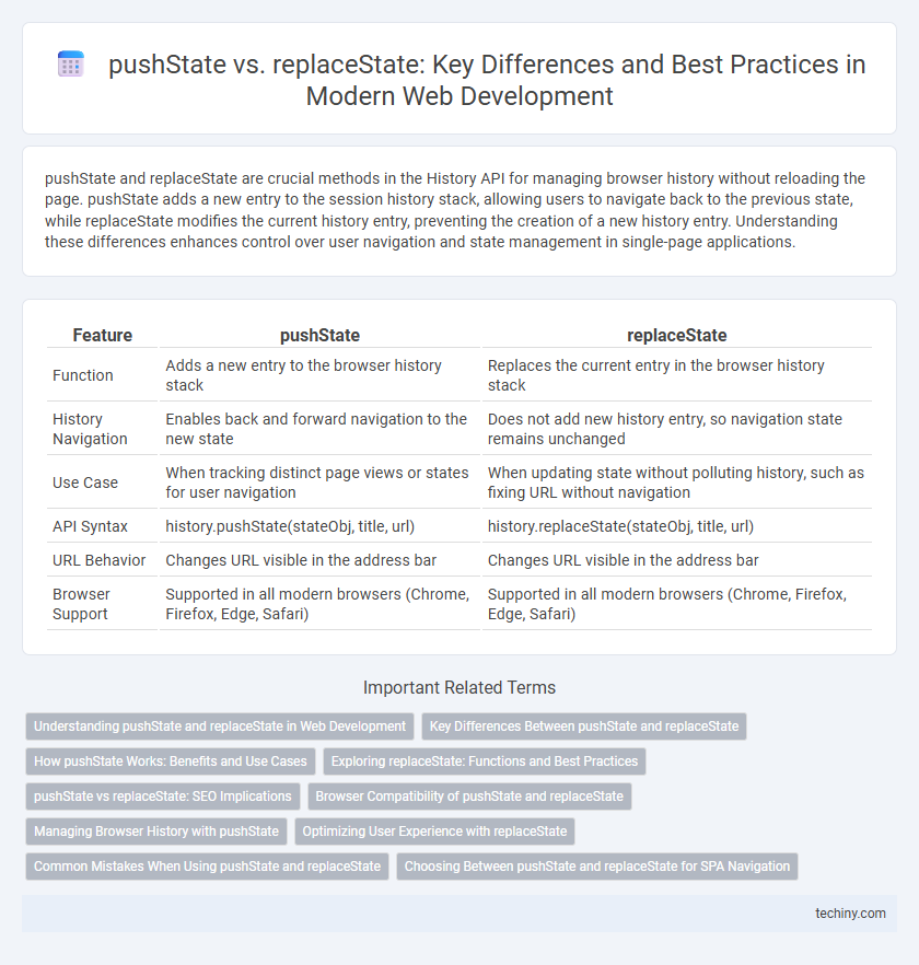 pushState vs. replaceState: Key Differences and Best Practices in Modern Web Development