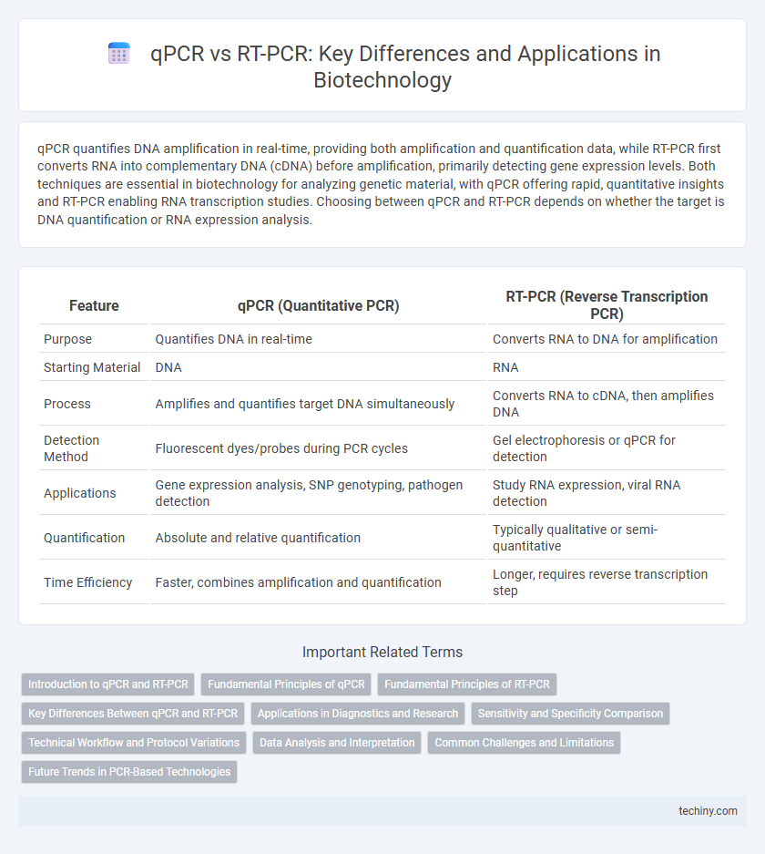 qPCR vs RT-PCR: Key Differences and Applications in Biotechnology