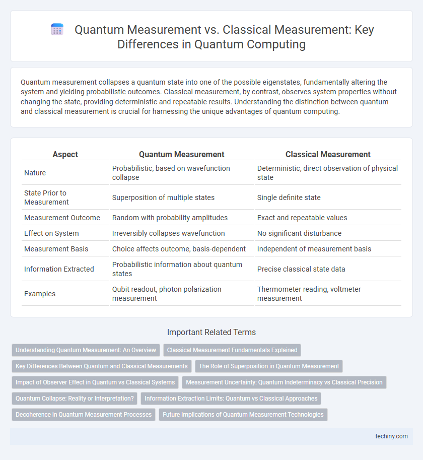 Quantum Measurement vs. Classical Measurement: Key Differences in Quantum Computing
