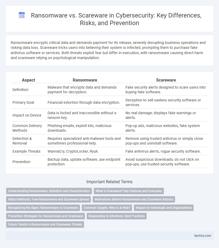 Ransomware vs. Scareware in Cybersecurity: Key Differences, Risks, and Prevention
