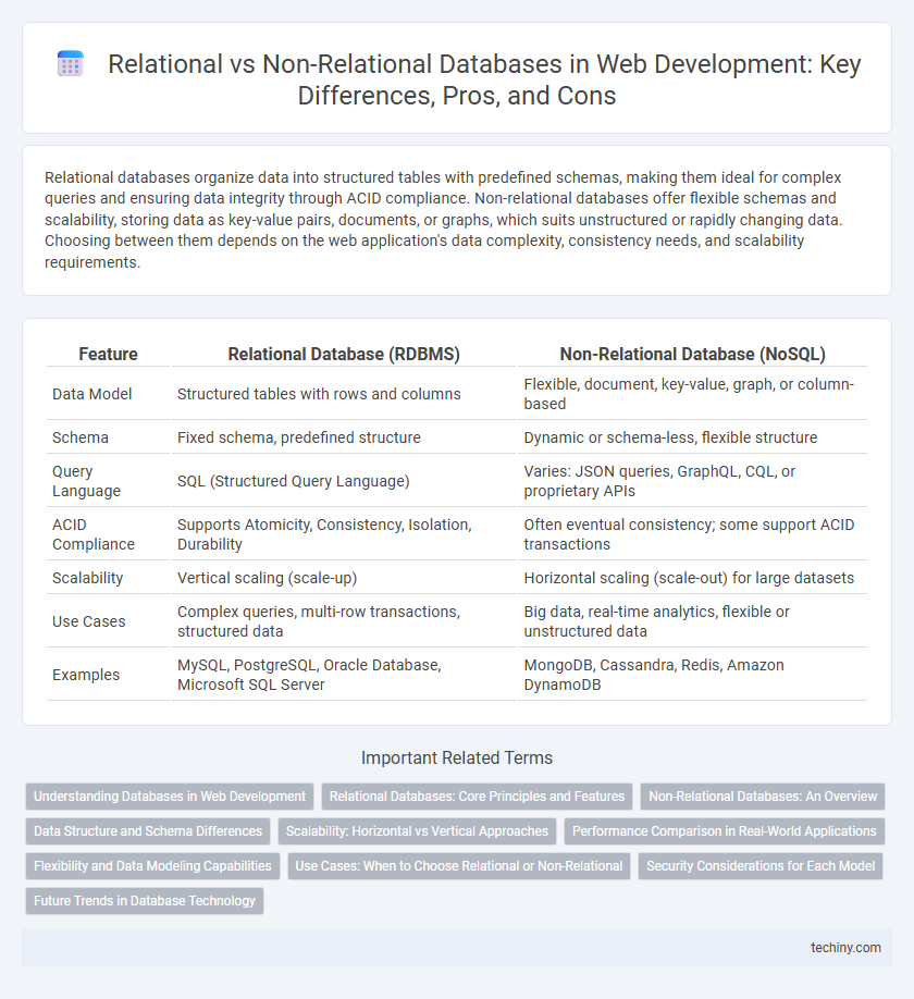 Relational vs Non-Relational Databases in Web Development: Key Differences, Pros, and Cons