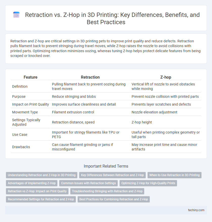 Retraction vs. Z-Hop in 3D Printing: Key Differences, Benefits, and Best Practices