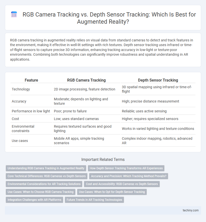 RGB Camera Tracking vs. Depth Sensor Tracking: Which Is Best for Augmented Reality?