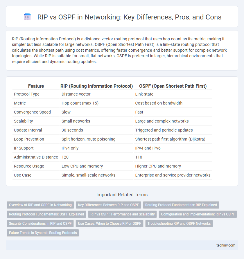RIP vs OSPF in Networking: Key Differences, Pros, and Cons