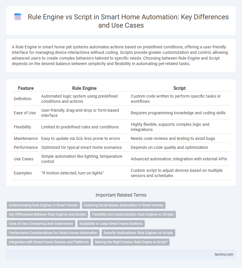 Rule Engine vs Script in Smart Home Automation: Key Differences and Use Cases