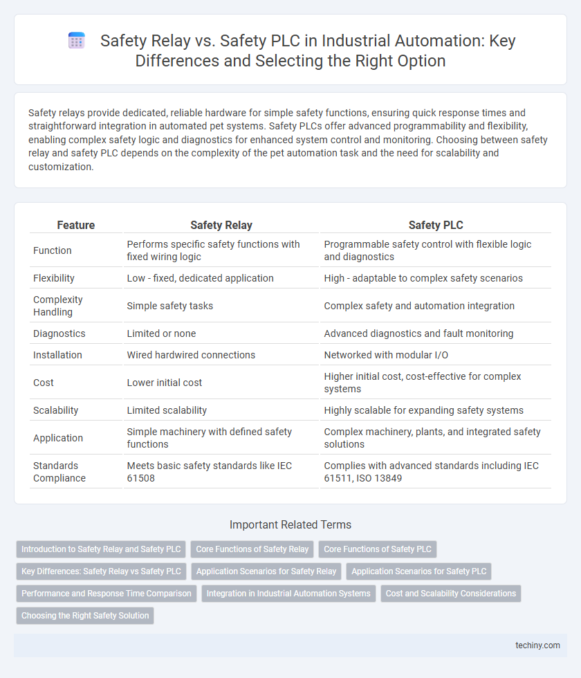 Safety Relay vs. Safety PLC in Industrial Automation: Key Differences and Selecting the Right Option