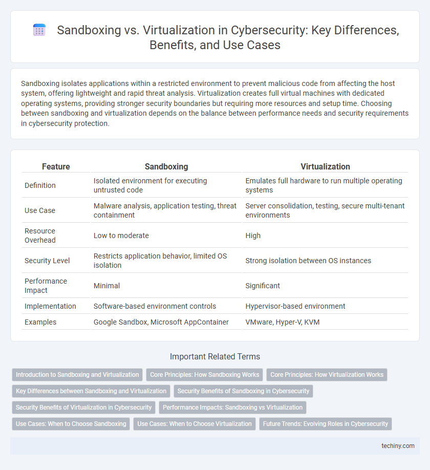 Sandboxing vs. Virtualization in Cybersecurity: Key Differences, Benefits, and Use Cases