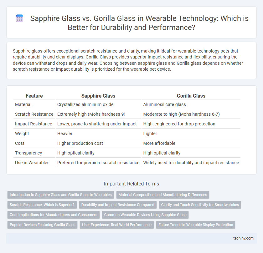 Sapphire Glass vs. Gorilla Glass in Wearable Technology: Which is Better for Durability and Performance?