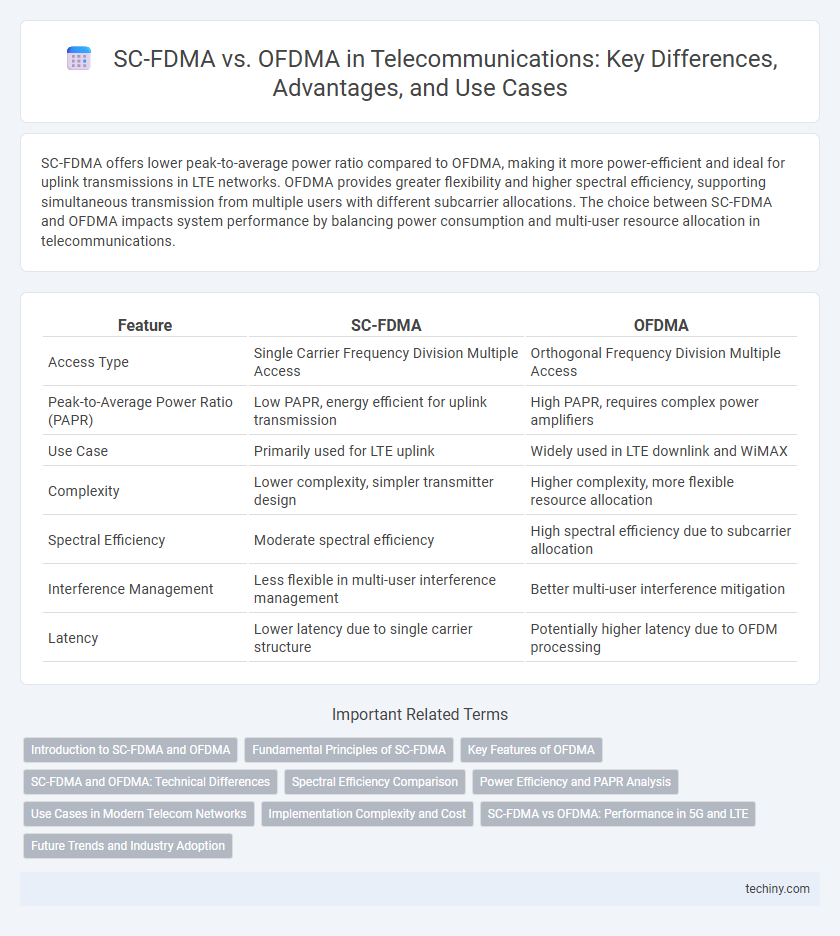 SC-FDMA vs. OFDMA in Telecommunications: Key Differences, Advantages, and Use Cases