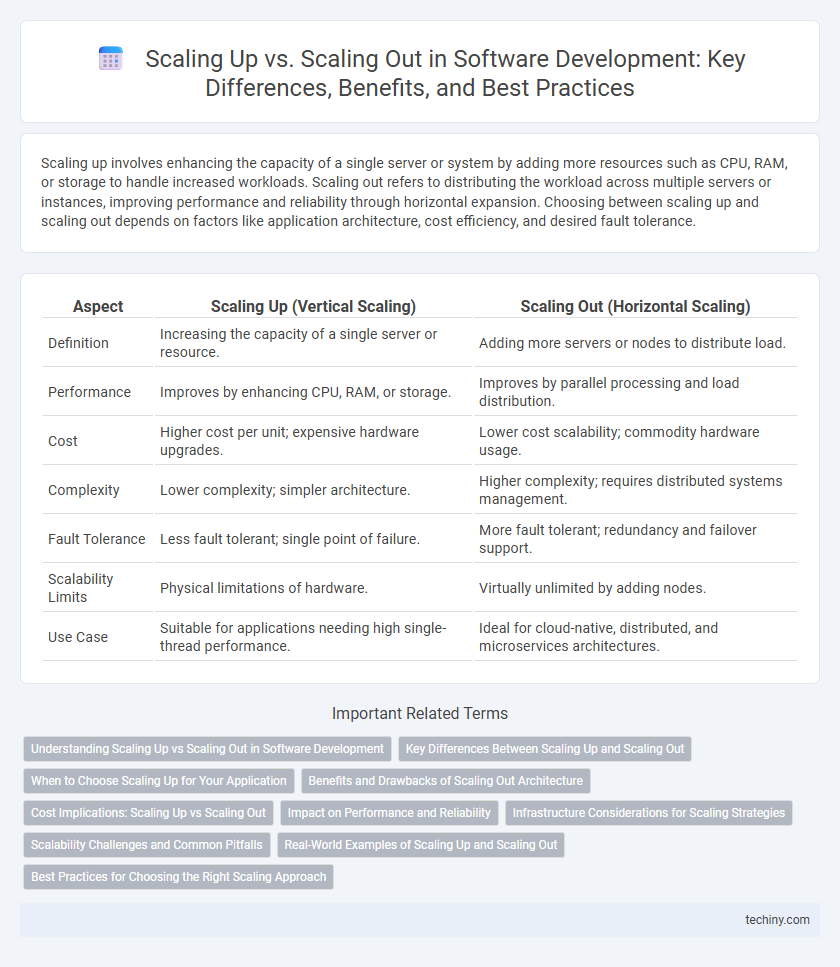 Scaling Up vs. Scaling Out in Software Development: Key Differences, Benefits, and Best Practices