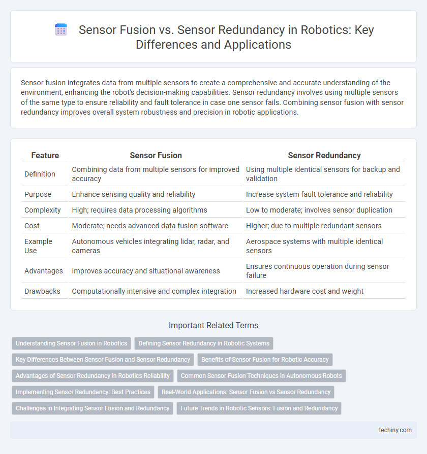 Sensor Fusion vs. Sensor Redundancy in Robotics: Key Differences and Applications