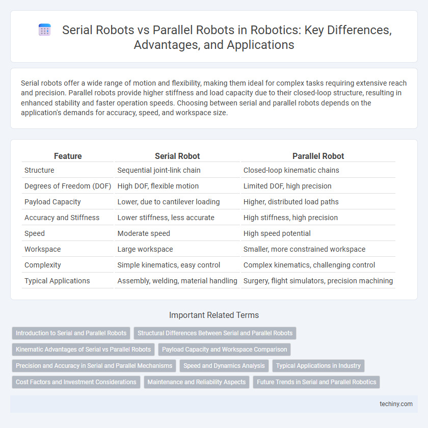 Serial Robots vs Parallel Robots in Robotics: Key Differences, Advantages, and Applications
