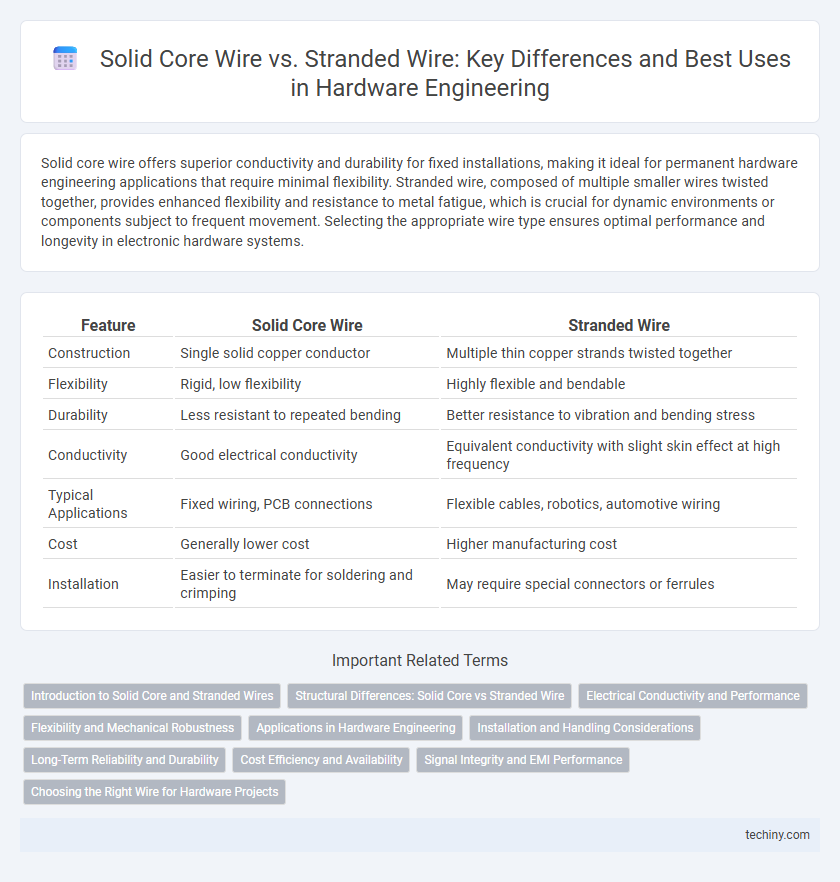 Solid Core Wire vs. Stranded Wire: Key Differences and Best Uses in Hardware Engineering